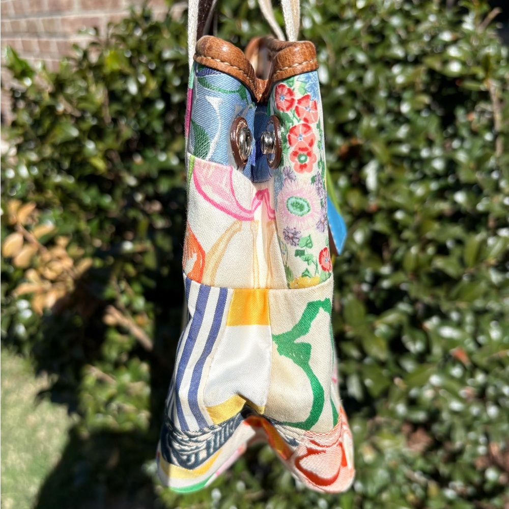 Coach Vintage Patchwork Hampton weekend Tote EUC - image 2